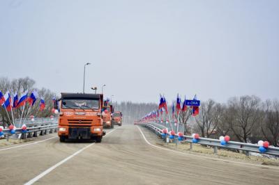 В Орловском муниципальном округе досрочно открыли мост через реку Оку