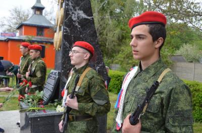 В Мценском районе открыли памятный знак «Населенный пункт воинской доблести»